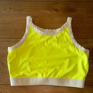 Bright Sports Bra with White Trim Cara Loren